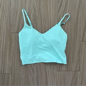 Lululemon Mint Align Cropped Cami Tank Top Light Support, A/B Cup (Size 4)